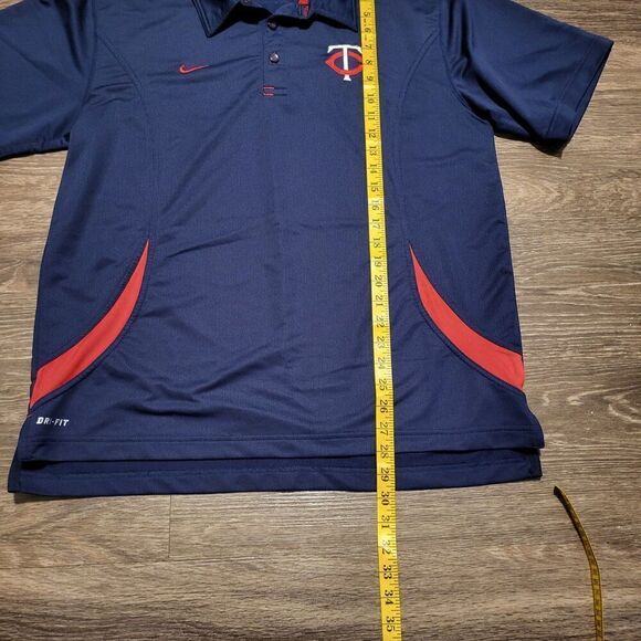 Nike Dri Fit MLB Minnesota Twins Baseball Short Sleeved Polo Mens Size Large - Picture 8 of 10